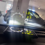 Head Up Display multi-function for windshield indicators with OBD2 connection like new