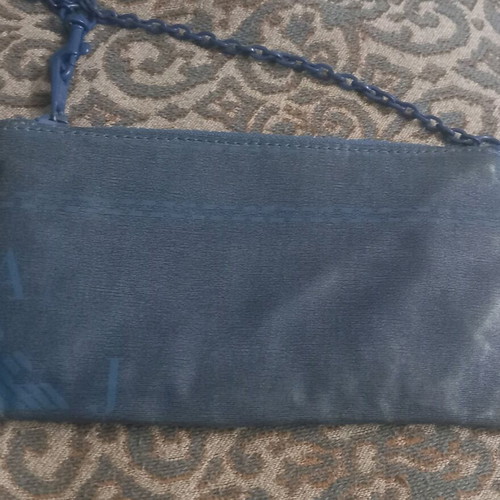Armani Jeans wallet blue waterproof like new with chain
