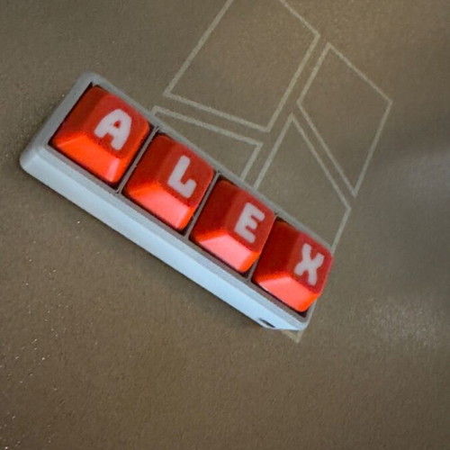 Personalized Keychain Clicker Keyboard like new