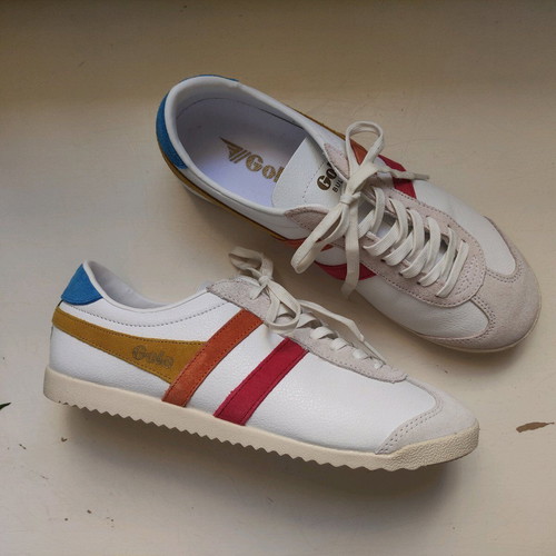 Gola Bullet Trident trainers sneakers like new, size 40, white multicolor