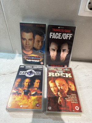 90s Blockbuster VHS collection like new, adventure genre