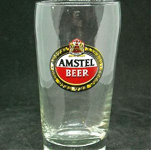 Vintage διαφημιστικό γυάλινο ποτήρι "AMSTEL BEER".