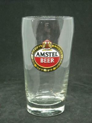 Vintage Amstel Beer promotional glass used