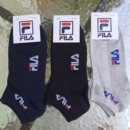 Men's short socks with mesh, pack of 3 pairs, sizes 41-45