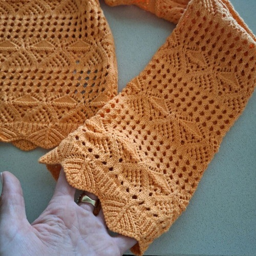 Amisu knitted blouse like new, orange, size S
