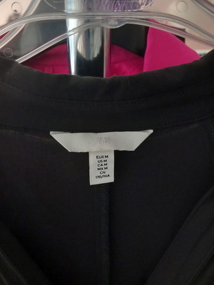 Dress black with gold buttons like new H&M size M