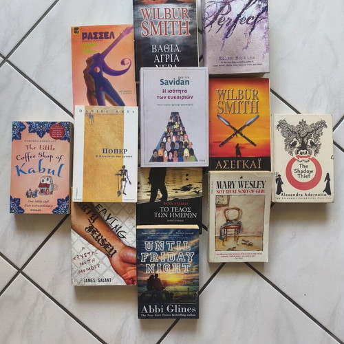 Book gift set used, includes mystery book and goodies