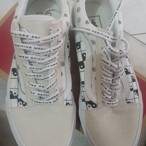 Vans Old Skool Yin Yang Casual Shoes new, size 38.5, white