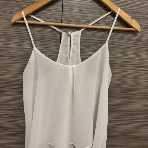 Bershka blouse white used, sizes S and M