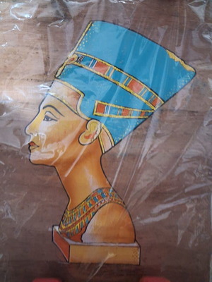 Nefertiti papyrus new with gold decorative details