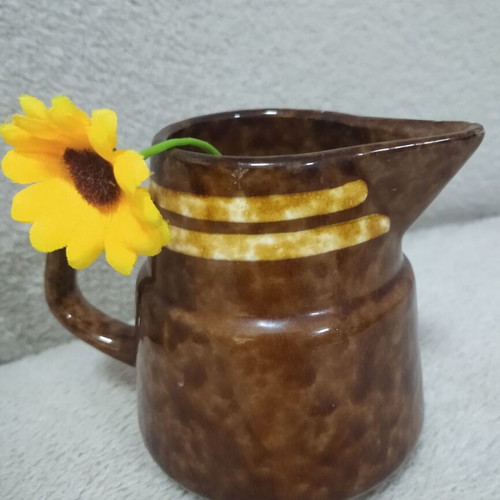 Vintage ceramic jug with bonus ceramic pot