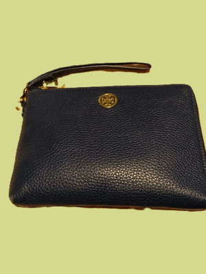 Καινούριο τσαντάκι/πορτοφόλι Tory Burch μπλε