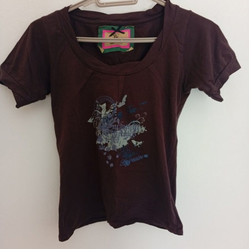 Women's brown T-shirt, size XS