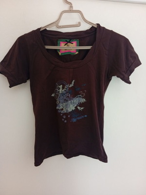 Women's brown T-shirt, size XS