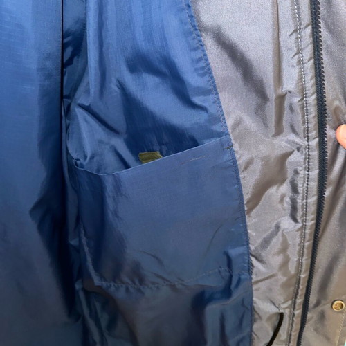 Converse All Star Puffer Jacket used, blue and grey, men's L/XL