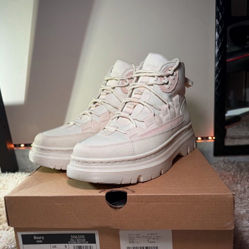 Dr. Martens Boury Utility Boots in Bone, like new