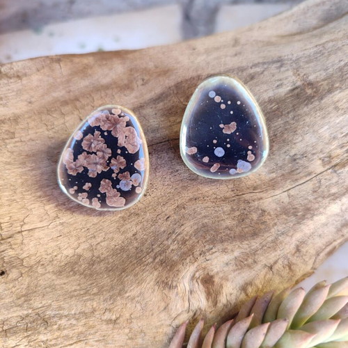 Ceramic earrings new with stainless steel clasp