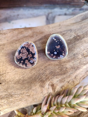 Ceramic earrings new with stainless steel clasp