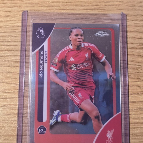Rio Ngumoha RC Topps Chrome Premier League 2026 card