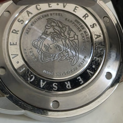 Versace V-Sport 12C99 men's watch new with leather strap