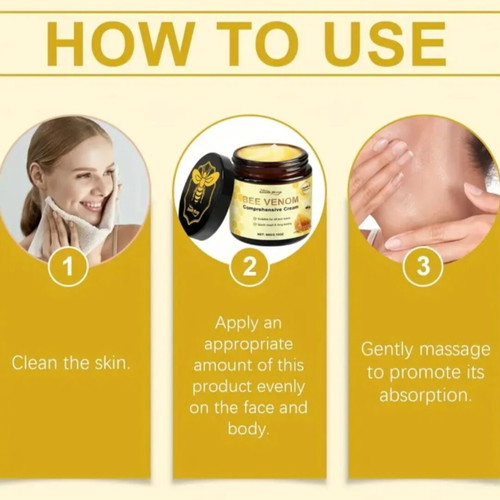 Bee Venom Face Cream new for skin with moles and papillomas