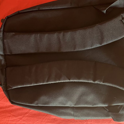 Laptop backpack with USB port and 3 compartments, black