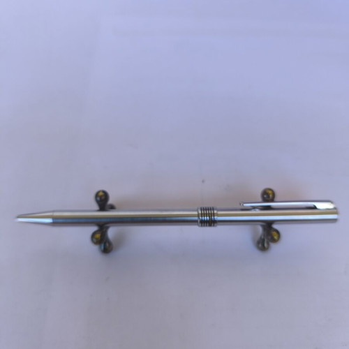 Aurora Marco Polo pen used, stainless steel, made in Italy
