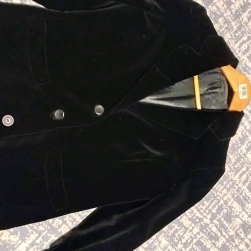 Velveteen women's jacket Bershka black like new, size M