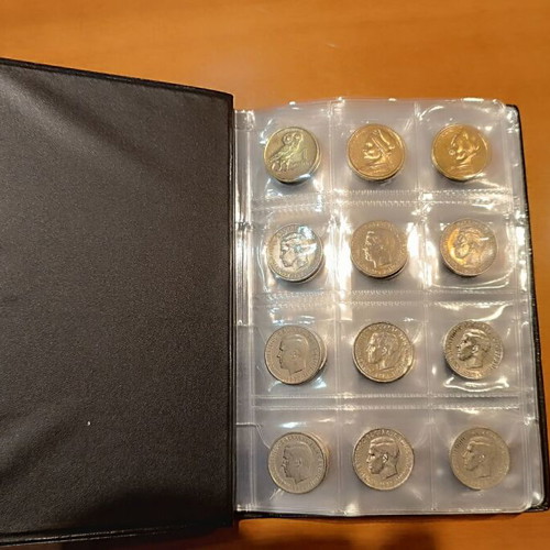 Album of 120 collectible coins from 7 countries