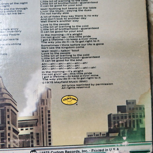 Curtis Mayfield There's No Place Like America Today LP used, R&B / Soul