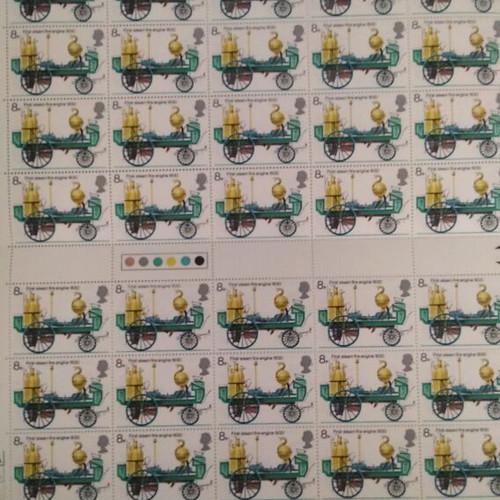 England 1974 Fire Brigade Stamp Series new, sheets of 50 unsealed