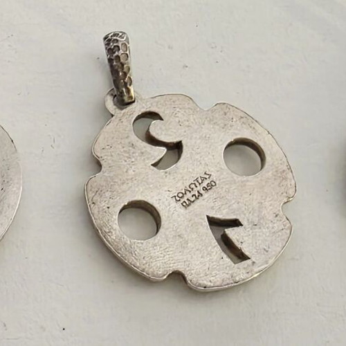 Zolotas 3 Collectible Silver Pendants 2000, 2001 & 2003 Like New