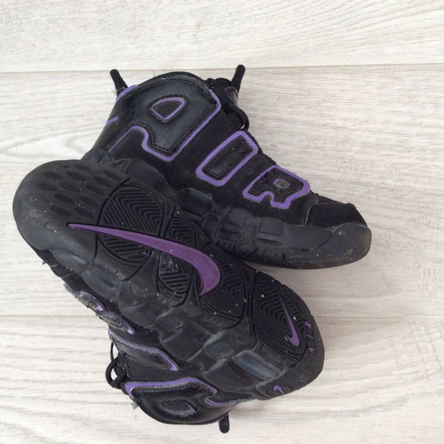 Nike Air More Uptempo FA22 BP kids shoes used, black, size 30
