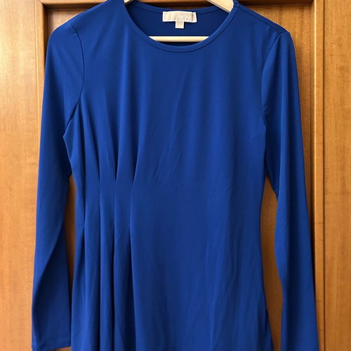 Michael Kors blouse blue long-sleeve like new, size Medium