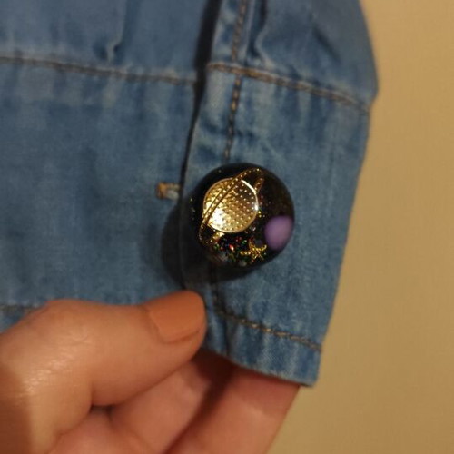 3D Button Covers new, purple and blue