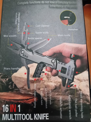Steel multitool 16 tools in 1 new