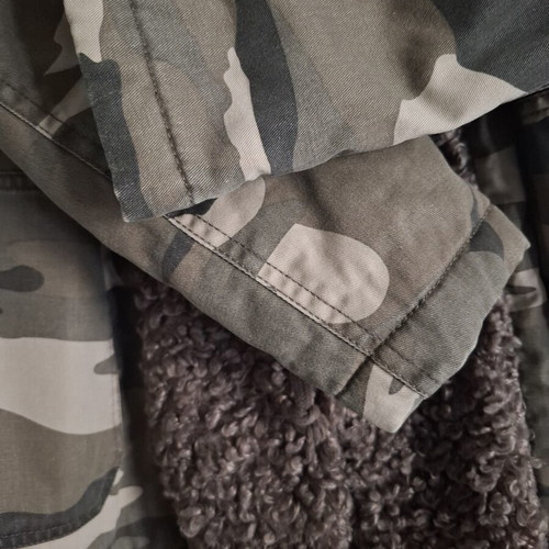 BSB military green parka jacket, size S