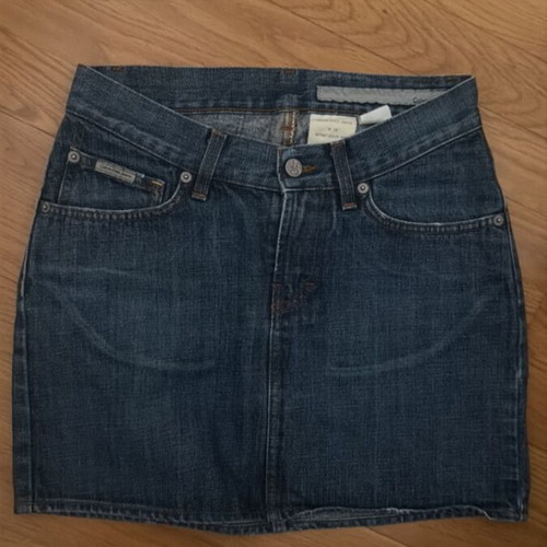 Calvin Klein denim skirt like new, blue, 100% cotton