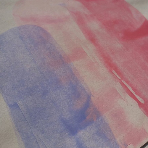 Abstract painting new, acrylic on paper, pastel tones