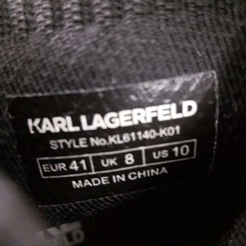 Karl Lagerfeld women's athletic shoe new, black size 41