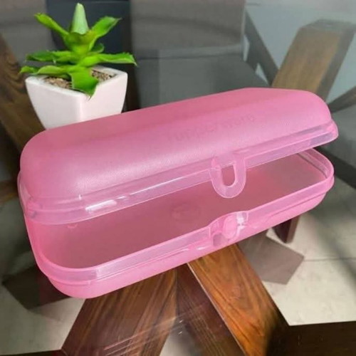 Tupperware Large Twin Container New Pink 22.5×12.5×6.8cm
