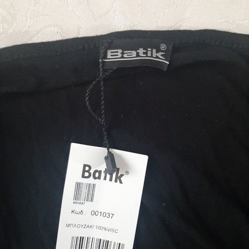 Batik blouse new, black, size L