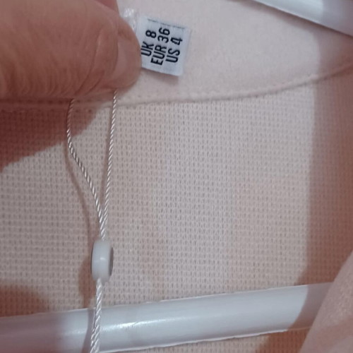 Women's coat new, ecru, size small