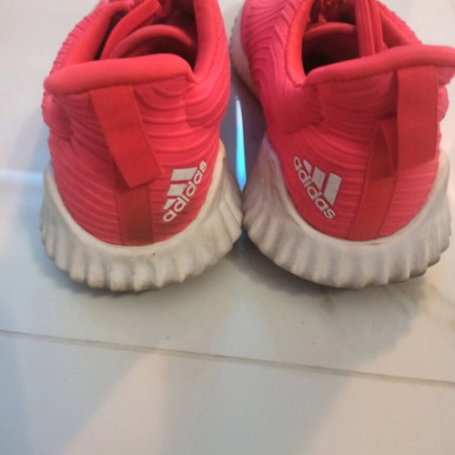 Adidas red athletic shoes like new, size 38.5-39