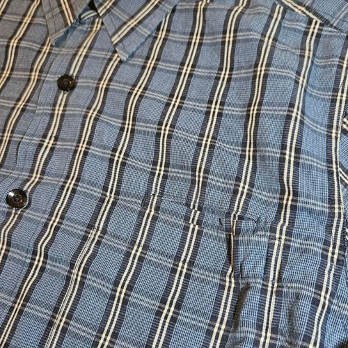 Guess men's plaid shirt, size M, cotton