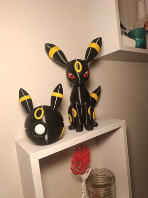 Umbreon set Pokémon with Pokéball, new 3D printed decor
