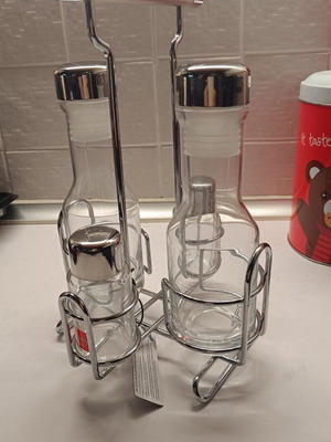 Σετ λαδόξιδο με αλατοπίπερο από ανοξείδωτο inox καινούργιο