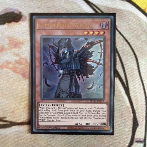 yugioh condemned witch deck YGOrganization Yu-Gi-Oh! Condemned Witch Ultra Rare