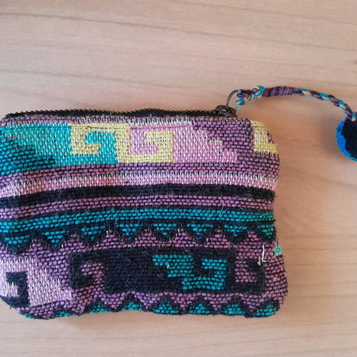 Pull&Bear coin wallet used, multicolor 10×14