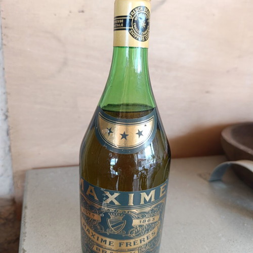 Vintage Maxime Frères French Brandy 1983 sealed 0.7L, like new
